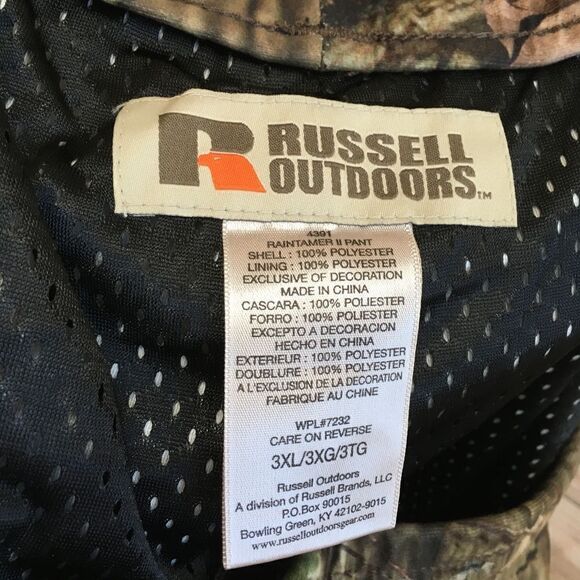 NEW WITH TAGS RUSSELL MOSSY OAK INFINITY CAMO HUNTING PANTS - Picture 2 of 8